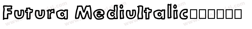 Futura MediuItalic字体转换